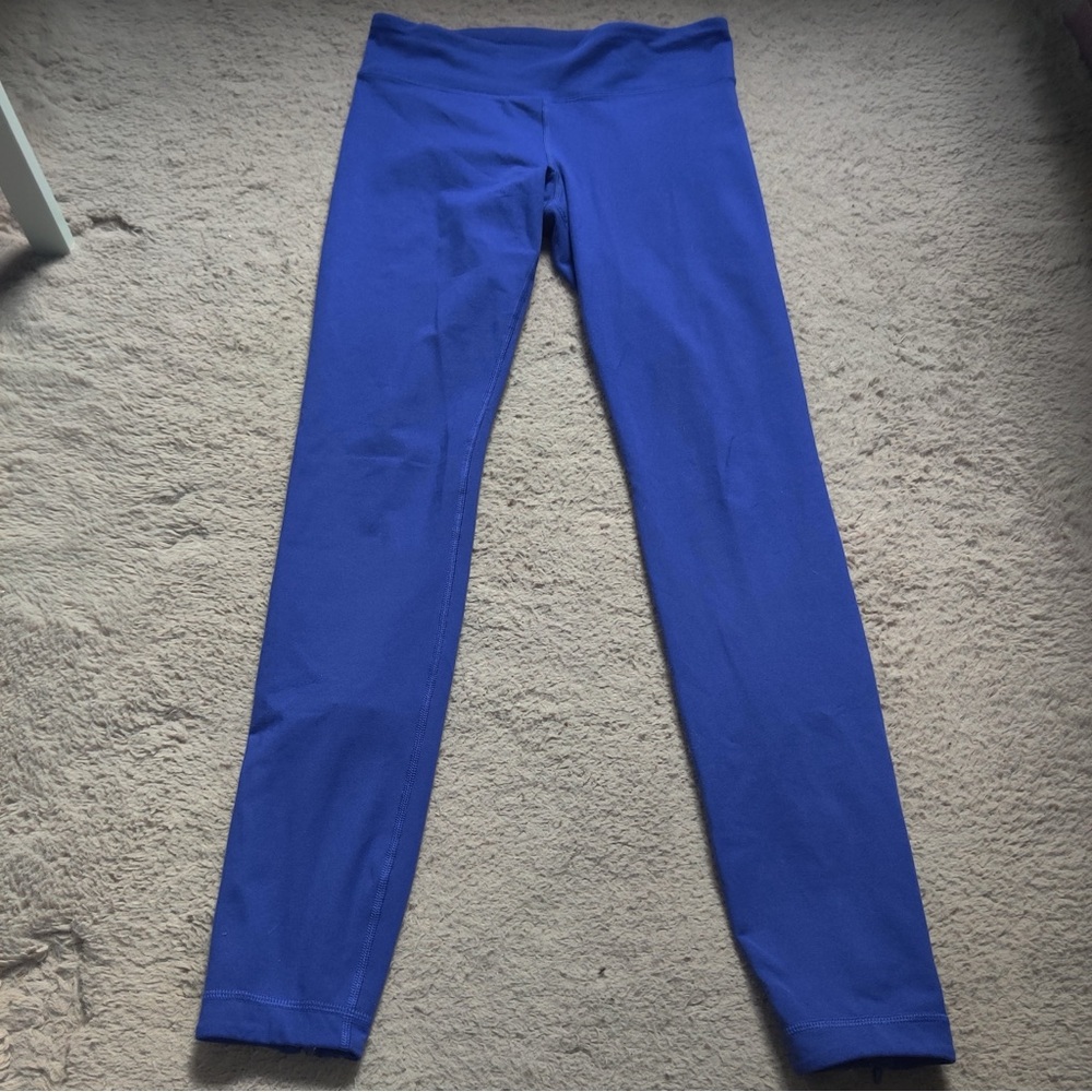 Under Armour Royal Blue Leggings ankle zipper